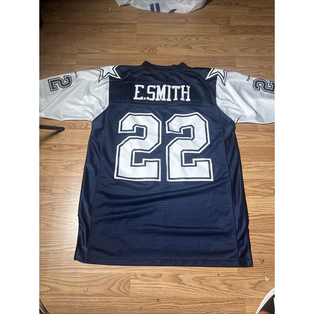Reebok E. Smith 22 Cowboys Legends Reebok Vintage Collection Jersey Size Large